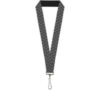 Buckle-Down Lanyard-1.0"-Chain Link Fence Grays 22" x 1" Multicolor