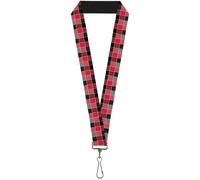 Buckle-Down Lanyard-1.0"-Checker Mosaic Red 22" x 1" Multicolor