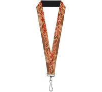 Buckle-Down Lanyard-1.0"-Chicago Style Pizza Vivid 22" x 1" Multicolor
