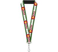 Buckle-Down Lanyard-1.0"-Colfax Green Stripe Weathered 22" x 1" Multicolor