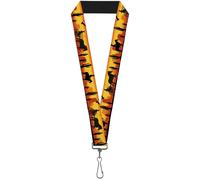 Buckle-Down Lanyard-1.0"-Cowboy Silhouette/Western Landscape Reds/bl 22" x 1" Mu