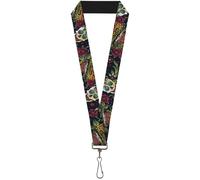Buckle-Down Lanyard-1.0"-Death Before Dishonor Close-up Black 22" x 1" Multicolo
