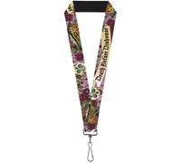Buckle-Down Lanyard-1.0"-Death Before Dishonor Pink 22" x 1" Multicolor