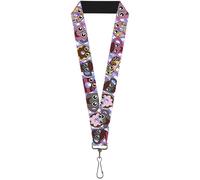 Buckle-Down Lanyard-1.0"-Donuts & Coffee Cartoon 22" x 1" Multicolor
