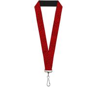 Buckle-Down Lanyard-1.0"-Elephant Crackle Red 22" x 1" Multicolor