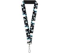 Buckle-Down Lanyard-1.0"-Emperor Penguins Gray/Blues 22" x 1" Multicolor