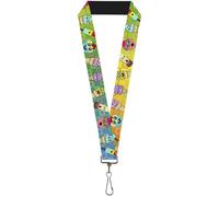 Buckle-Down Lanyard-1.0"-Ice Cream Cone & Popsicle Expressions/squar 22" x 1" Mu