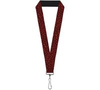 Buckle-Down Lanyard-1.0"-Leopard Red 22" x 1" Multicolor