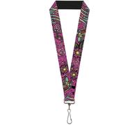 Buckle-Down Lanyard-1.0"-Love Kills Pink 22" x 1" Multicolor