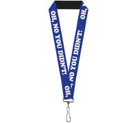 Buckle-Down Lanyard-1.0"-Oh, No You Didn't Navy/Purple/White 22" x 1" Multicolor