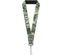 Buckle-Down Lanyard-1.0"-One Dollar Bill Eye of Providence/Bald Eagl 22" x 1" Mu