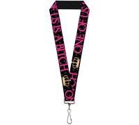 Buckle-Down Lanyard-1.0"-One of Us is A Bitch Crown/Paws Black/Gray/ 22" x 1" Mu