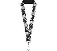 Buckle-Down Lanyard-1.0"-Owls Black/white3 22" x 1" Multicolor