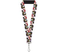 Buckle-Down Lanyard-1.0"-Queen of Broken Hearts 22" x 1" Multicolor