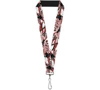 Buckle-Down Lanyard-1.0"-Rising Sun White/red 22" x 1" Multicolor