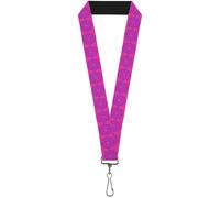 Buckle-Down Lanyard-1.0"-Rotating Squares Pink/Purple 22" x 1" Multicolor