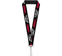 Buckle-Down Lanyard-1.0"-Seriouslya€You Don't Have A Chance Black/r 22" x 1" Mul