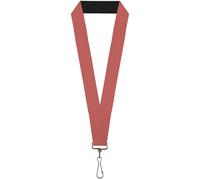 Buckle-Down Lanyard-1.0"-Solid Salmon Orange 22" x 1" Multicolor