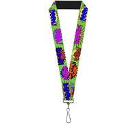 Buckle-Down Lanyard-1.0"-Sound Effects Green/Multi Color 22" x 1" Multicolor