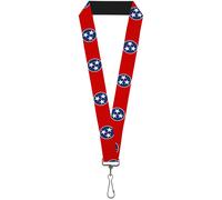 Buckle-Down Lanyard-1.0"-Tennessee Flag Stars Red/White/Blue 22" x 1" Multicolor