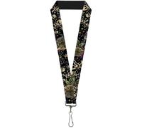 Buckle-Down Lanyard-1.0"-Trust No One Close-up Black 22" x 1" Multicolor