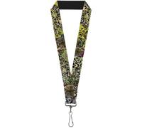 Buckle-Down Lanyard-1.0"-Trust No One Close-up Yellow/Green/Blue-s 22" x 1" Mult