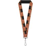 Buckle-Down Lanyard-1.0"-Vintage Us Flag Repeat 22" x 1" Multicolor