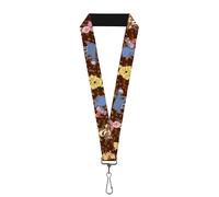 Buckle Down Lanyard - 1.0 - Winnie The Pooh Character Poses Accessory One Size M