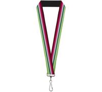 Buckle-Down Lanyard-1.0"-Zarape1 Horizontal Red/White/Green 22" x 1" Multicolor