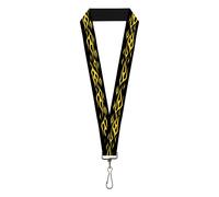 Buckle-Down Lanyard, Flame Yellow, Elastic