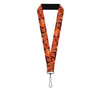 Buckle-Down Lanyard - Hot Wings Accessory, Vivid Hot Wings Stacked, Standard
