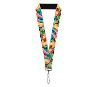 Buckle-Down Lanyard - Sour Worms Accessory, Vivid Sour Worms Stacked, Standard