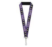Buckle-Down Masters of the Universe Lanyard, MOTU Skeletor Live Love Expressions