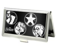 Buckle-Down mens Business Card Holder - Avengers Wallet 3.7" x 2.5" Multicolor