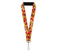 Buckle-Down Men's Lanyard-Candy Corn, Multicolor, Standard