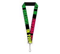 Buckle-Down Men's Lanyard-Dreams Quote, Multicolor, Standard