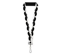 Buckle-Down Men's Lanyard-Mustaches, Multicolor, Standard