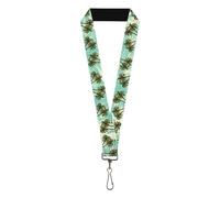 Buckle-Down Men's Lanyard-Palm Trees, Multicolor, Standard