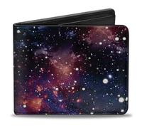Buckle-Down mens Pu Bifold - Space Dust Collage Bi Fold Wallet, Multicolore, 4.0 x 3.5 US, Multicolore
