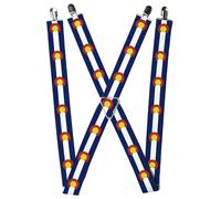 Buckle-Down Men's Suspender - Colorado 1.5-Inch Wide Regular Blue