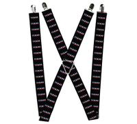 Buckle-Down Men's Suspender - Texas 1.5-Inch Wide Regular Multicolor