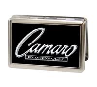 Buckle-Down Metal Wallet - 1969 Camaro By Chevrolet Emblem Fcg Black/sil Accesso