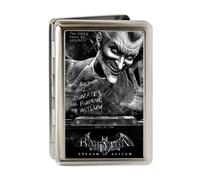 Buckle-Down Metal Wallet-Batman Arkham Asylum Joker Pose Brushed Silve One Size