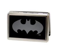 Buckle-Down Metal Wallet-Batman Reverse Brushed 4.0" x 2.9" Multicolor