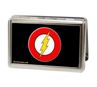 Buckle-Down Metal Wallet-Flash Logo Fcg Black One Size Multicolor