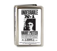 Buckle-Down Metal Wallet-Harry Potter Undesirable No 1 Fcg White/Black 4.0" x 2.