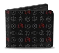 Buckle-Down Mortal Kombat Wallet, Bifold, Mortal Kombat Fighter Icons Monogram B
