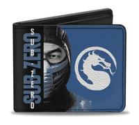 Buckle-Down Mortal Kombat Wallet, Bifold, Mortal Kombat Sub Zero Pose and Face B