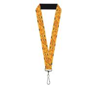 Buckle-Down Nerf Lanyard, Nerf Try to Keep Up Oranges Blues, Elastic