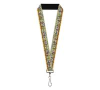 Buckle-Down Nickelodeon Keys,Keychain,Wallet,ID Card Holder,with Quick Release L